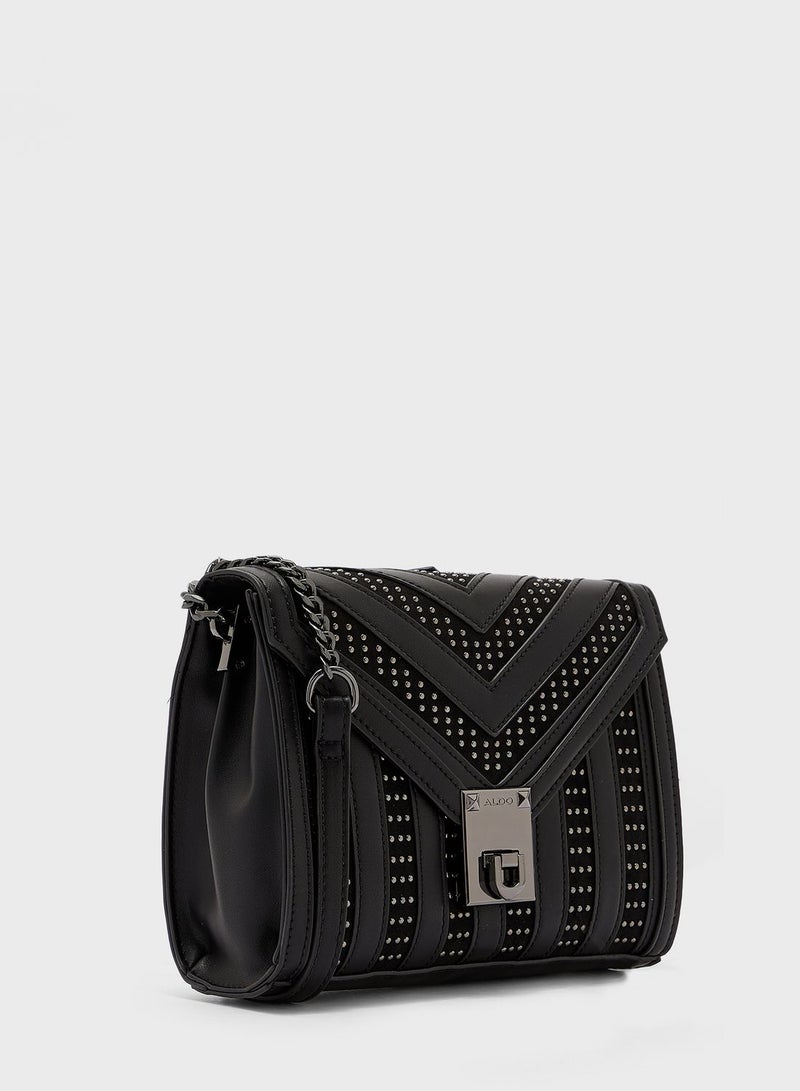 ALDO - Kiptyn Flap Over Crossbody Black - Image 1