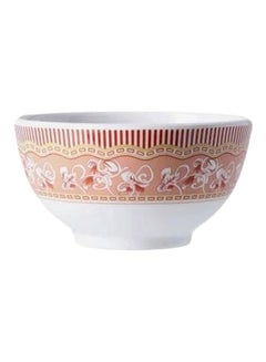 Royalford Rice Bowl White/Red/Orange 3.5inch  - Image 1