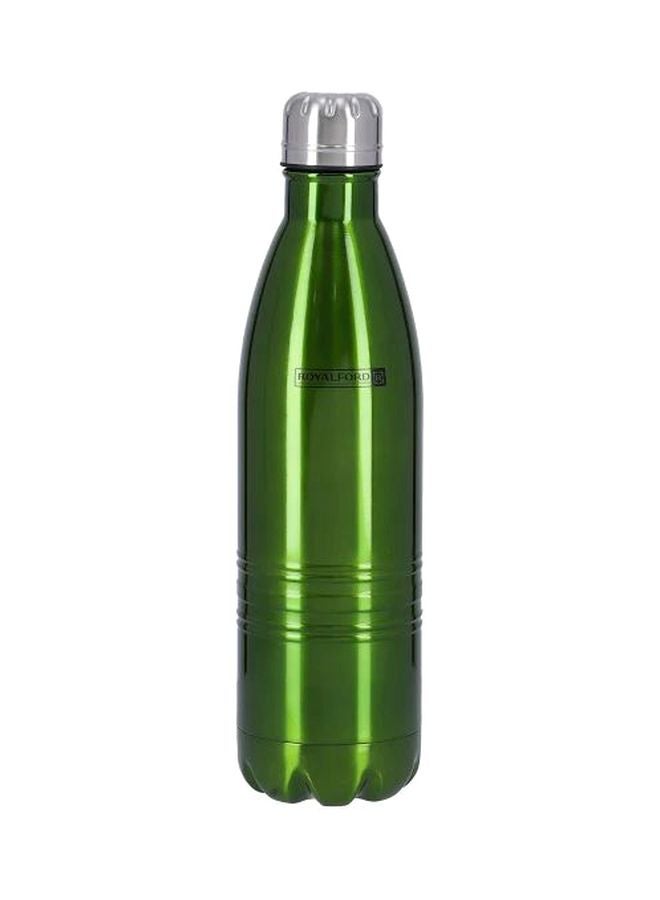 Royalford - Stainless Steel Vacuum Bottle Green/Silver 750ml - Image 1