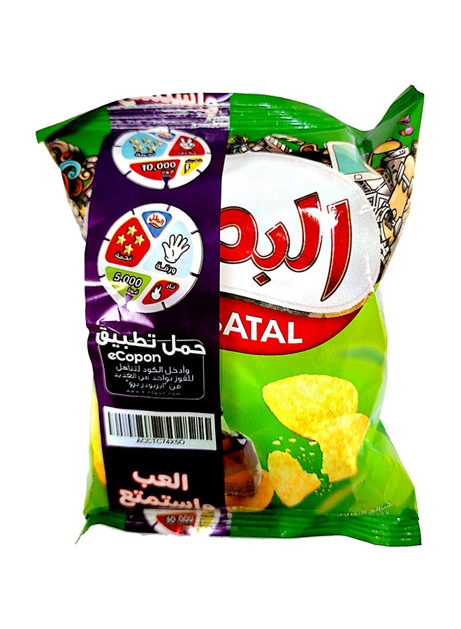 البطل رقائق البطاطس بالملح والخل 23جرام