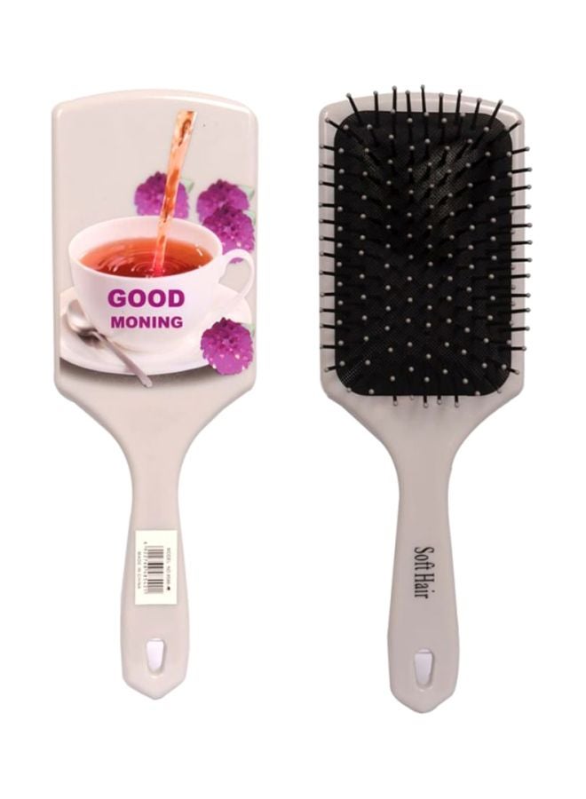 Soft Hair Good Morning Printed Hair Brush Multicolour 30cm  - Image 2