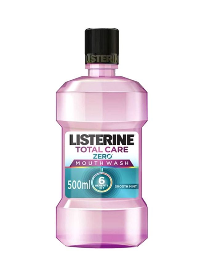 Listerine Total Care Zero Alcohol Smooth Mint Mouthwash Purple 500ml  - Image 1
