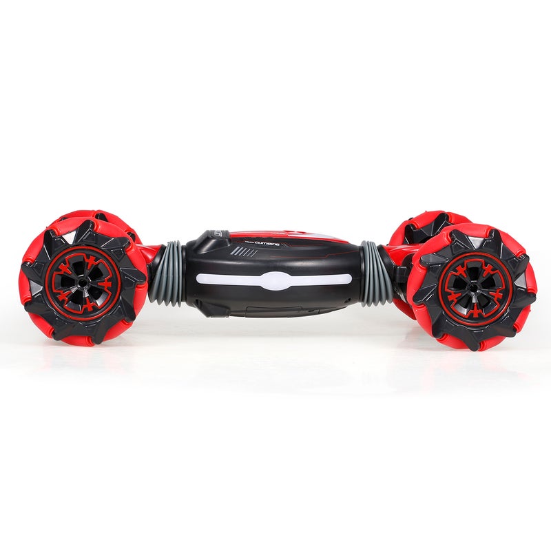 لعبة سيارة بهلوانية مزدوجة الحركة للطرق الوعرة بنظام تحكم 2.4 جيجا هرتز. مزودة بموسيقى وتعمل بحساس حركة اليد والتحكم عن بعد 37.5سم - Image 3