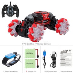 Generic 4WD Gesture Sensor Control Deformable Electric All-Terrain Transformable LED Light Stunt Car 32cm  - Image 4