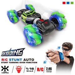4WD Gesture Sensor Control Deformable Electric All-Terrain Transformable LED Light Music Stunt Car 32cm
