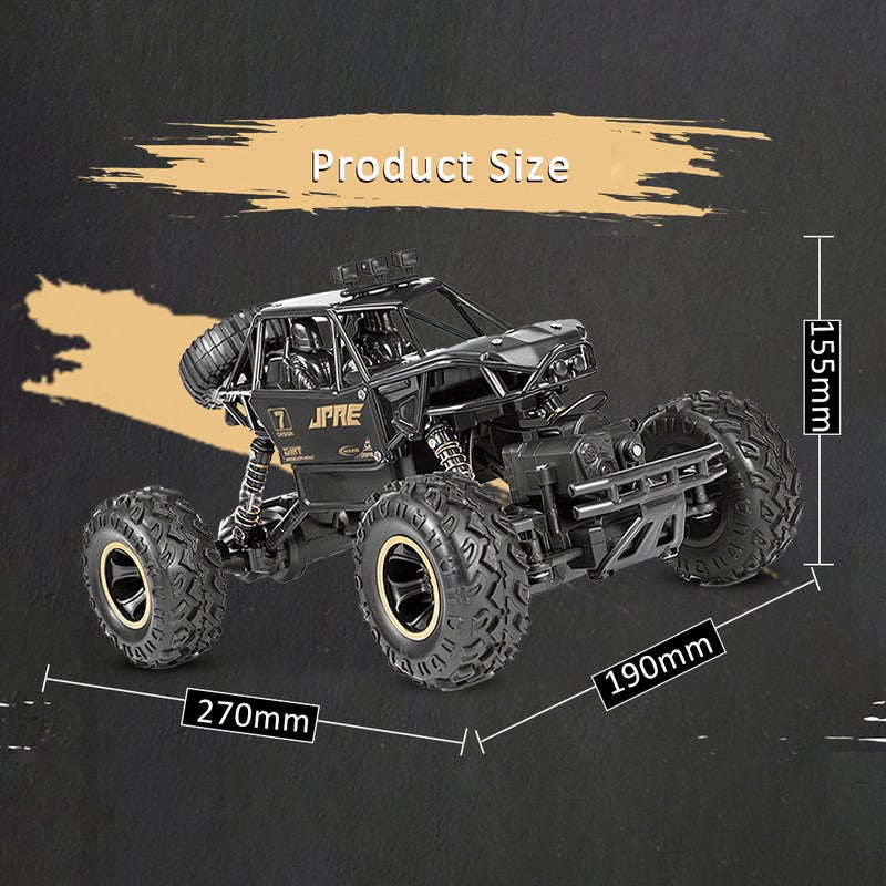 1/16 Scale 2.4GHz 4WD 15km/h RTR High Speed Climbling Off-Road Buggy Alloy RC Car 32cm  - Image 2