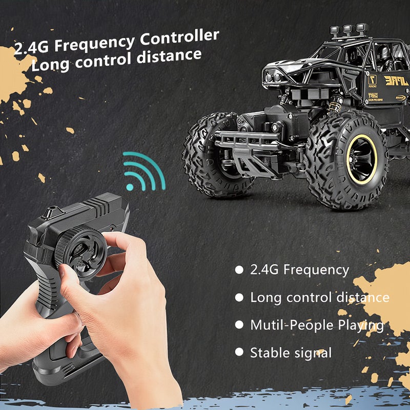 1/16 Scale 2.4GHz 4WD 15km/h RTR High Speed Climbling Off-Road Buggy Alloy RC Car 32cm  - Image 4