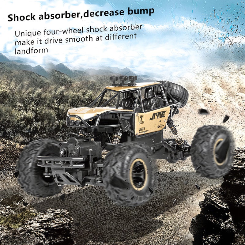 1/16 Scale 2.4GHz 4WD 15km/h RTR High Speed Climbling Off-Road Buggy Alloy RC Car 32cm  - Image 5