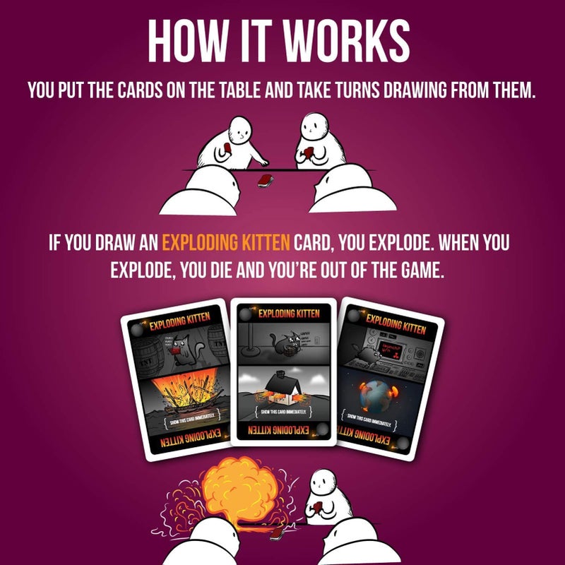 Exploding Kittens Party Pack Strategic Board Game 15.5cm  - Image 5