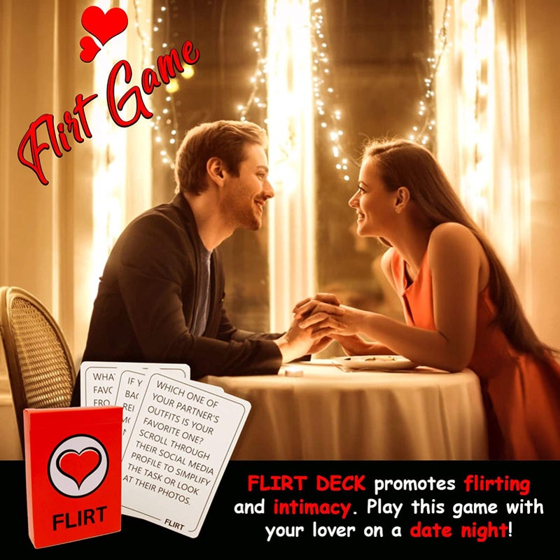 Generic - Talk Flirt Dare Question Card Game For Lovers Couples 20cm - Image 1