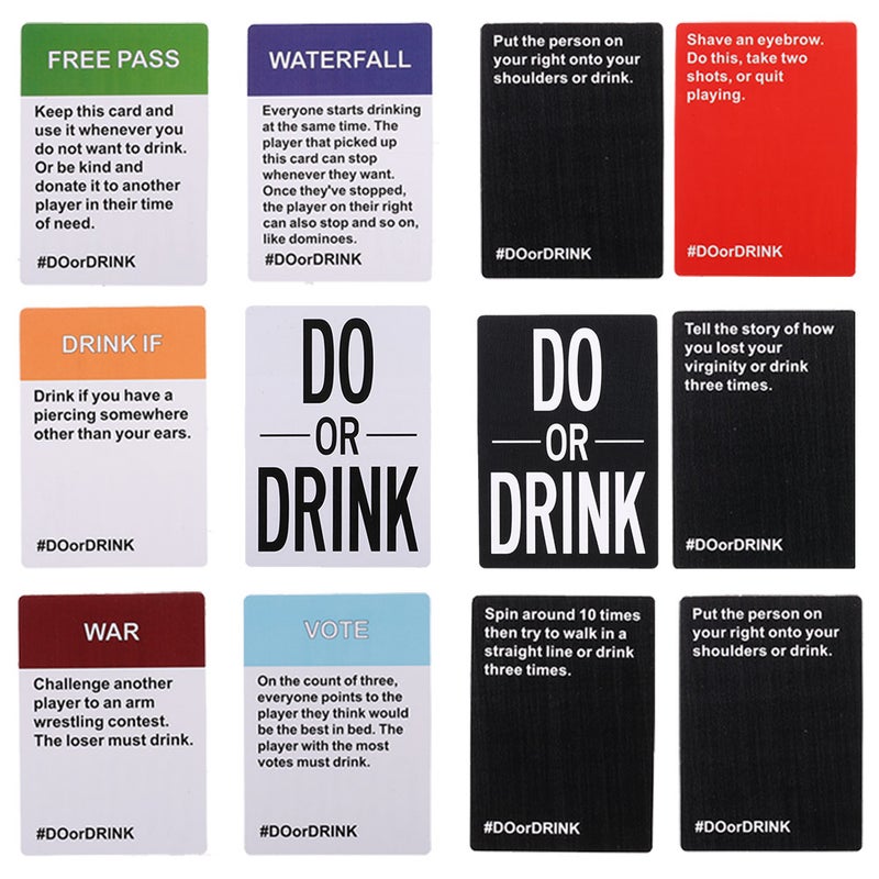 Do or Drink Win or Blackout Adult Party Card Game 12.4cm - Image 2