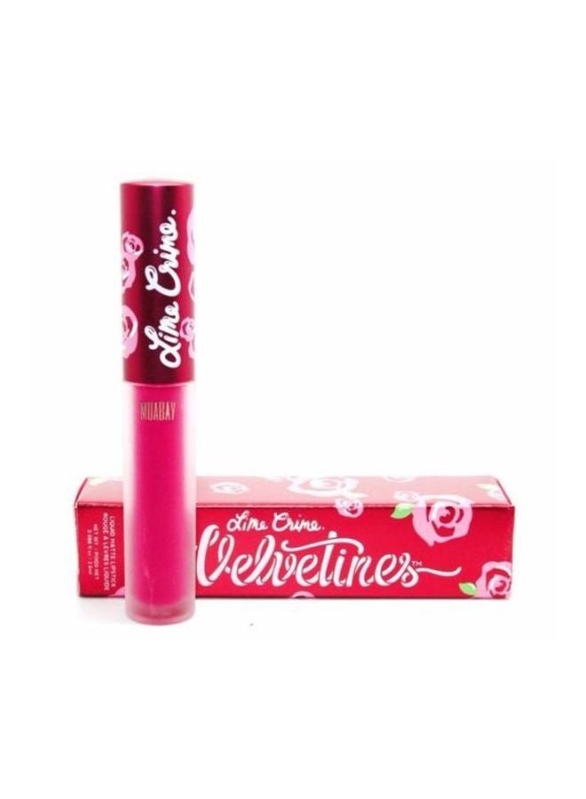 Lime Crime Velvetines Matte Lipstick Pink Velvet  - Image 3