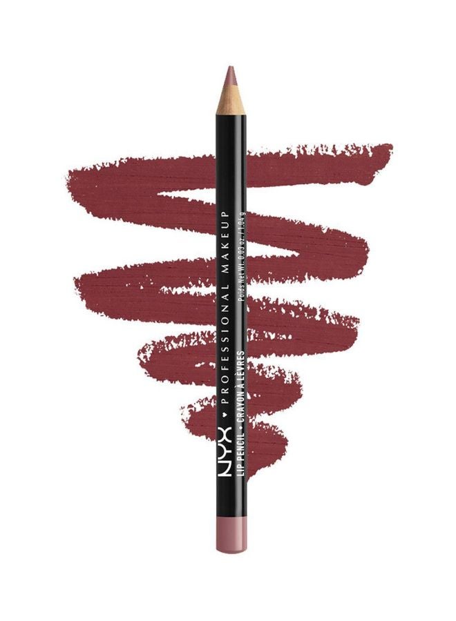 NYX PROFESSIONAL MAKEUP Slim Lip Pencil Burgundy - Image 3