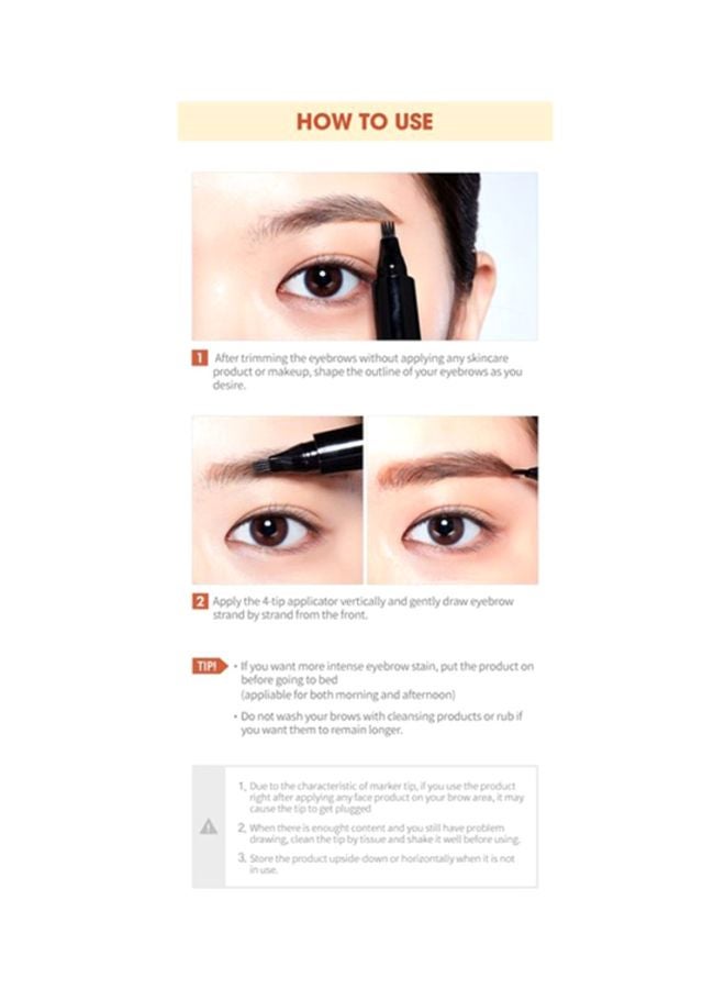 ETUDE HOUSE - Tint My 4 Tip Brow Pencil #4 Grey Brown - Image 1