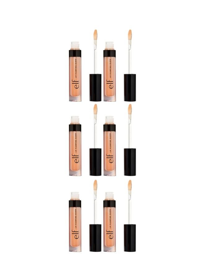 إلف طقم ملمع لملأ الشفاه مكون من 6 قطع شامبين لامع - Image 1