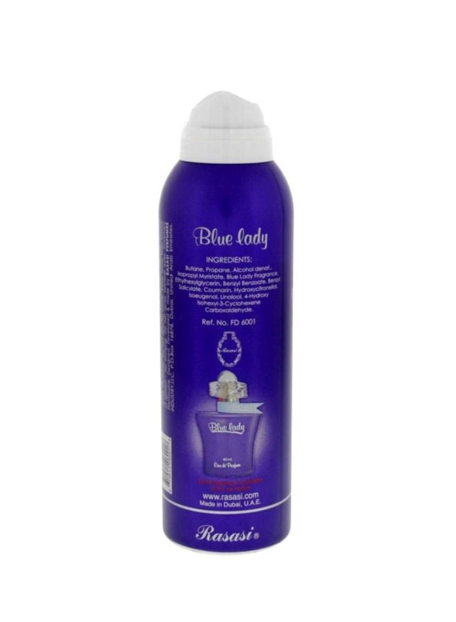 Rasasi Blue Lady Body Spray 200ml  - Image 2