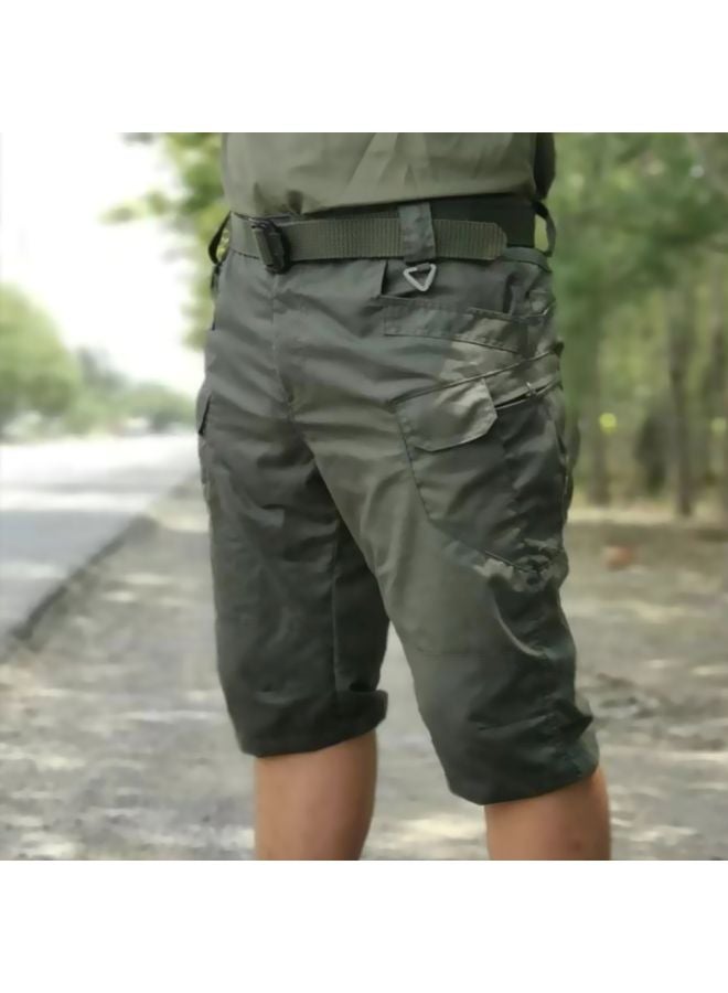 بنطال سادة بتفاصيل جيوب أخضر - Image 3