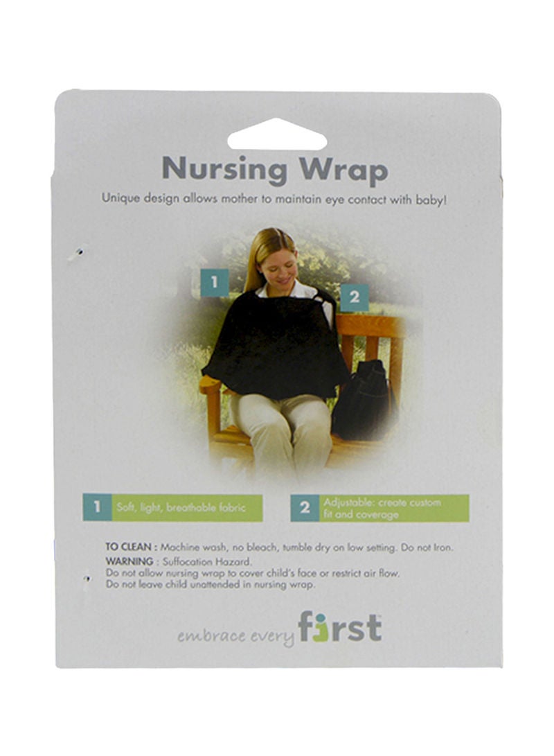 the FIRST years - Nursing Privacy Wrap Cover - Black - Image 1