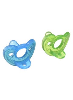 Gumdrop Pacifier, Pack Of 2, 0-3 Months - Green/Blue