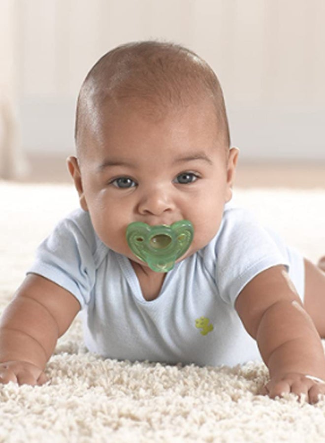 the FIRST years - Gumdrop Pacifier, Pack Of 2, 0-3 Months - Green/Blue - Image 1