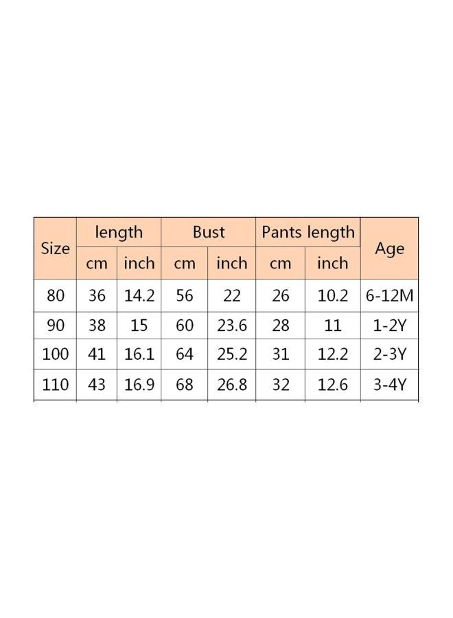 Cartoon Printed T-Shirt And Short Set Green/White/Red - Image 2