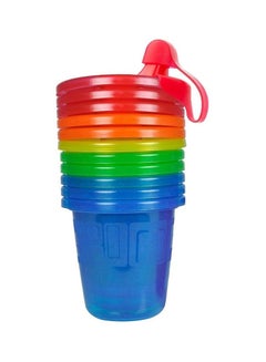 Pack Of 6 Spill Proof Sippy Cup, 207ml - Multicolour-Y1300 - v1604496456/N11583991A_1