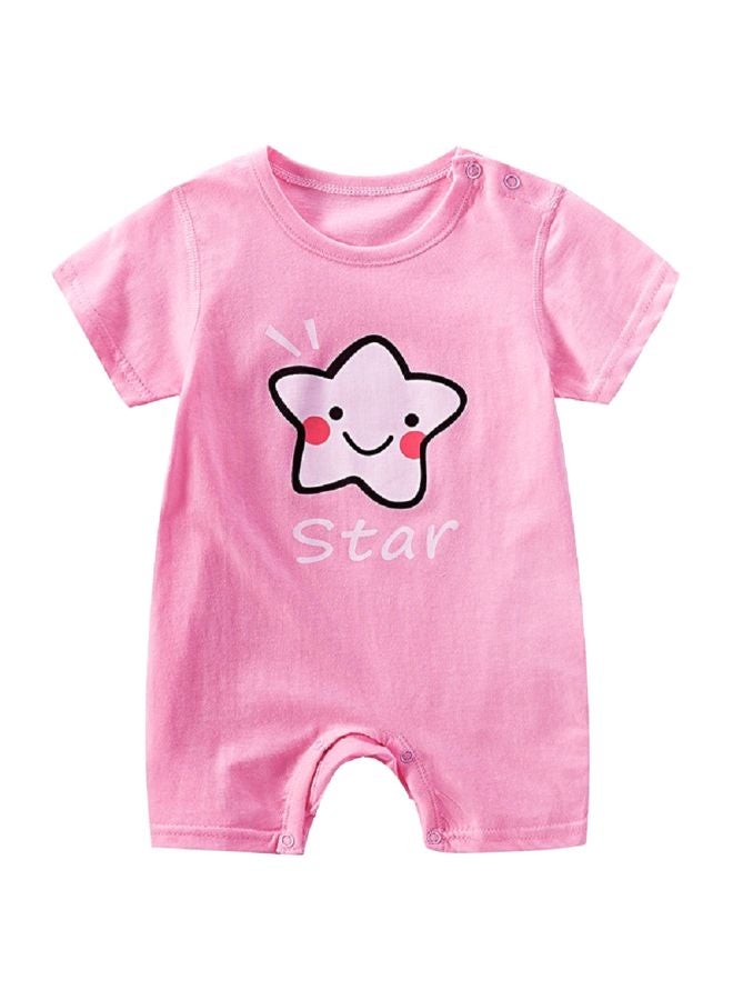 Star Printed Jumpsuit Pink  - Image 1