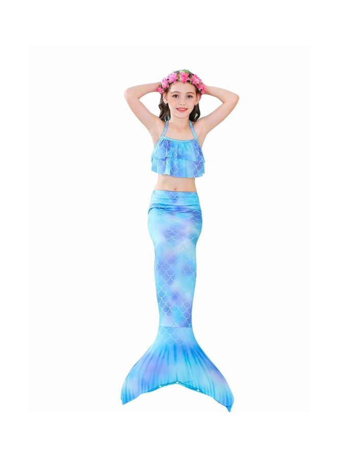 3-Piece Kids Swimwear Blue/Purple - Image 2