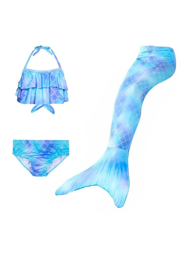 3-Piece Kids Swimwear Blue/Purple - Image 1
