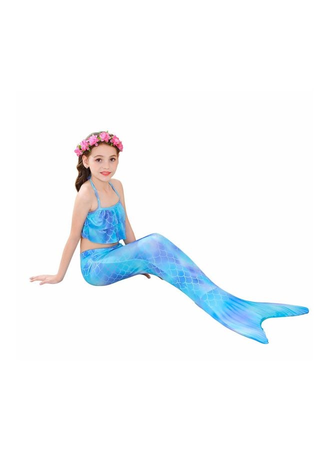 3-Piece Kids Swimwear Blue/Purple - Image 3