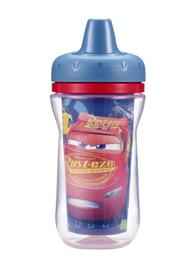 the FIRST years - Disney Pixar Cars 3 Insulated Sippy Cup, Pack Of 2, 9 oz - Blue/Clear/Red - Image 1