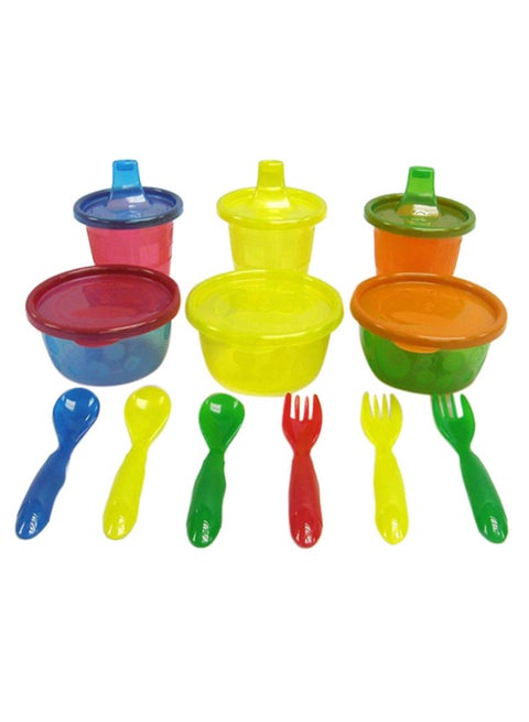 Take And Toss Feeding Set, Pack Of 12 - Multicolour
