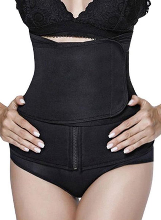Solid Neoprene Body Shaper Black - Image 2