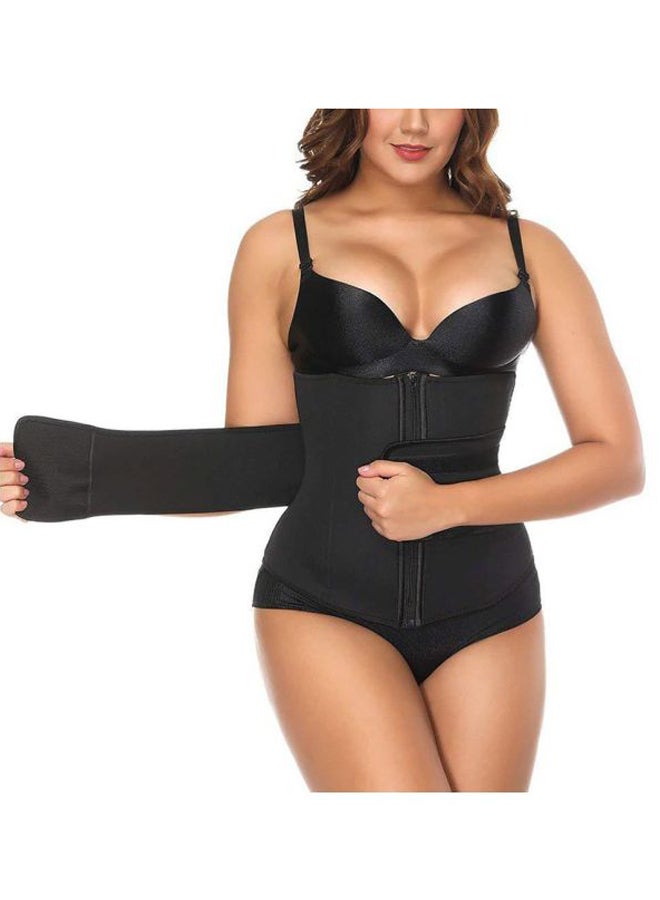 Solid Neoprene Body Shaper Black - Image 3