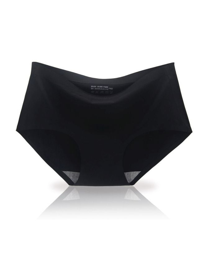 Solid Seamless Panties Black - Image 2