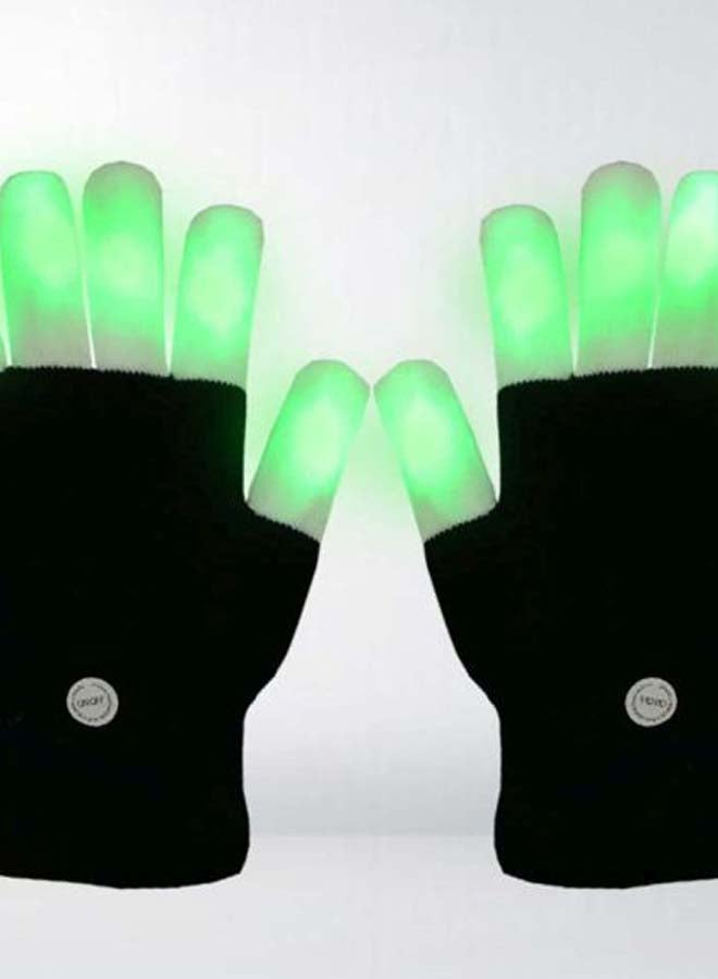 LED Luminous Gloves Black/White - Image 4
