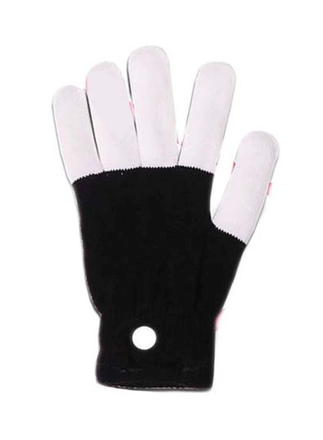 LED Luminous Gloves Black/White - Image 1