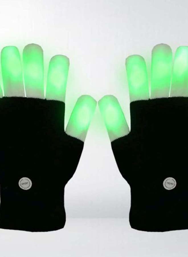 LED Luminous Gloves Black/White - Image 4