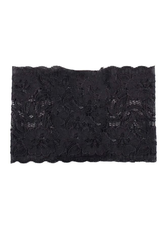 Lace Detailed Thigh Stocking Black - Image 1
