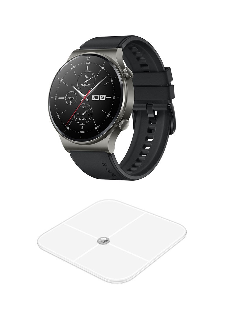 HUAWEI Watch GT 2 Pro Sport With Fat Scale Night Black  - Image 1