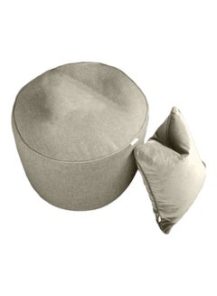 REGAL IN HOUSE 2-Piece Ottoman Pouf Set Light Beige  - Image 1