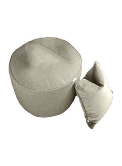 REGAL IN HOUSE Pouf With Cushion Light Beige  - Image 1