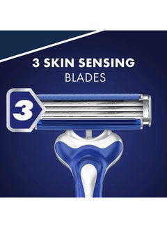 8-Piece Blue3 Comfort Razor Set Blue/Silver - v1604509067/N30689478A_8