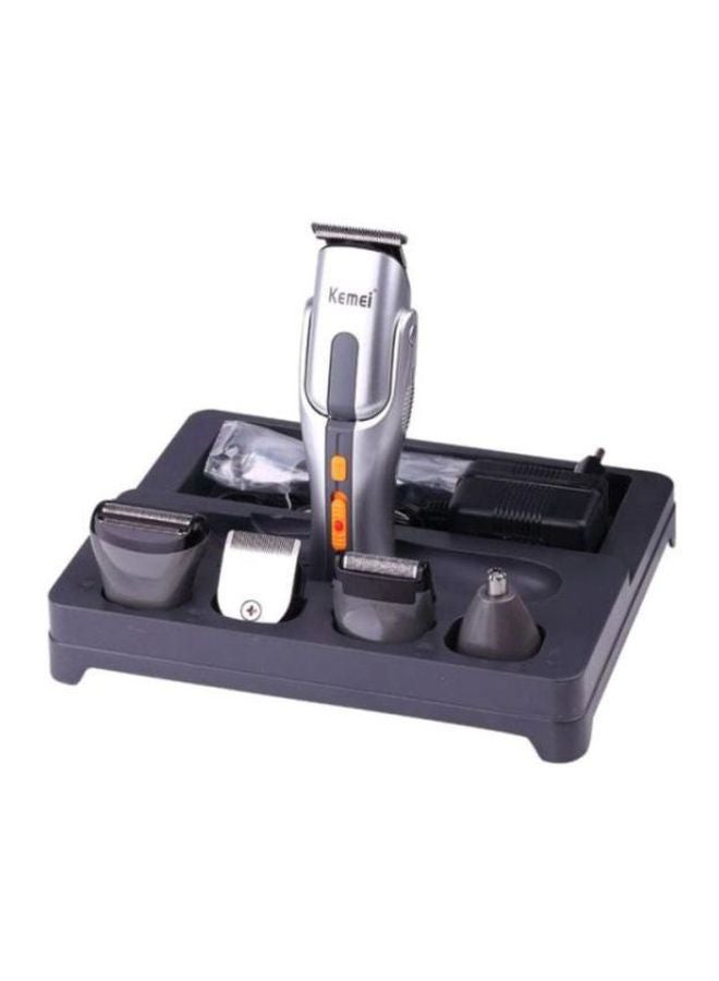 Kemei 8-In-1 Grooming Kit Grey/Black/Orange - Image 1