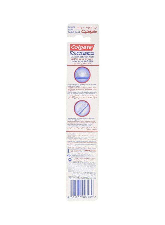 Colgate - Pack Of 12 Double Action Toothbrush Multicolour - Image 1