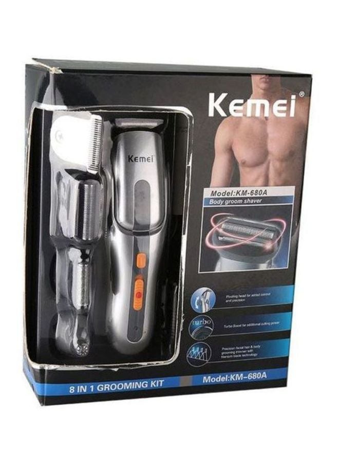 Kemei 8-In-1 Grooming Kit Grey/Black/Orange - Image 3