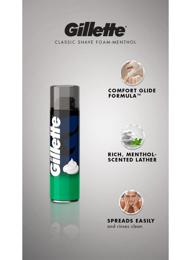 Gillette - Menthol Shaving Foam 200ml - Image 1