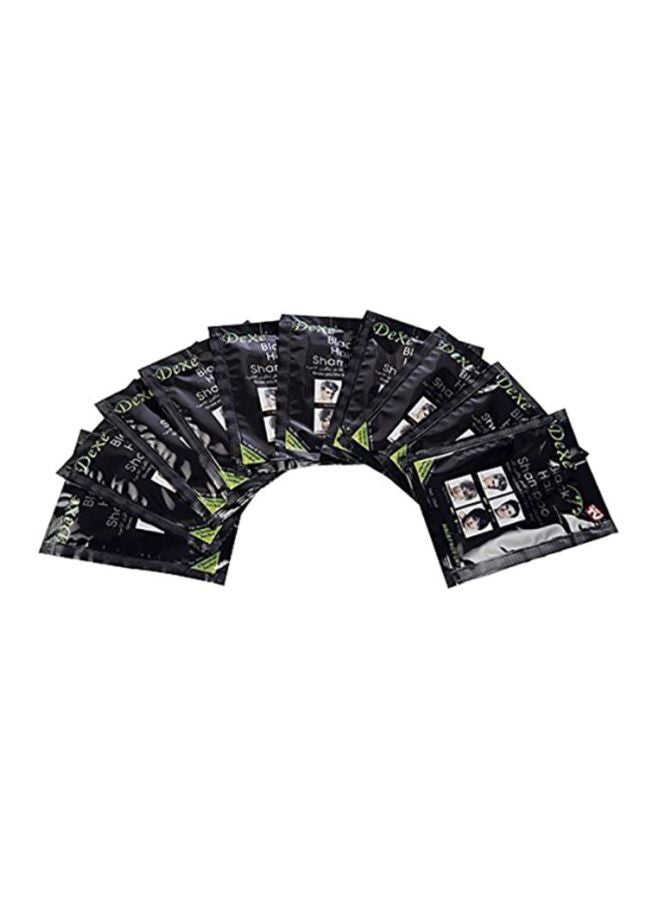 Dexe 10-Piece Black Hair Shampoo Satchets 10x25ml  - Image 1