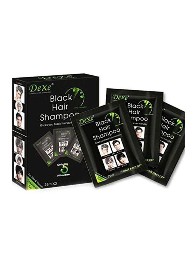 Dexe 10-Piece Black Hair Shampoo Satchets 10x25ml  - Image 2