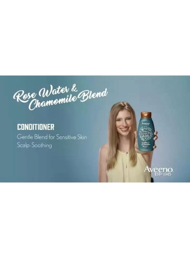 Aveeno Rose Water And Chamomile Blend Conditioner 354ml - Image 4